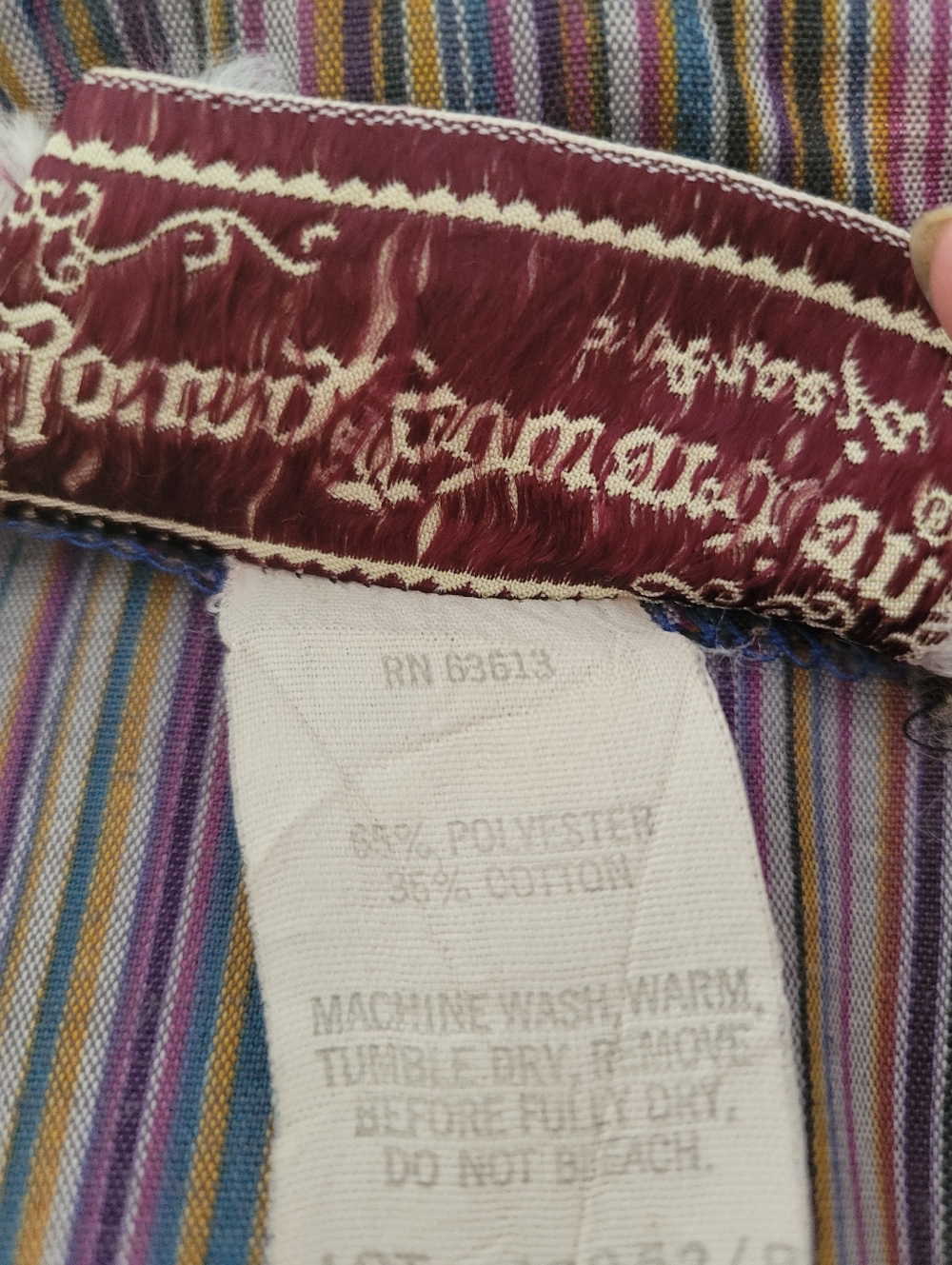 Rare Vintage Prairie Dress by Young Edwardian • Elastic Waist • Striped • Sz 3/4 - Picture 7 of 7
